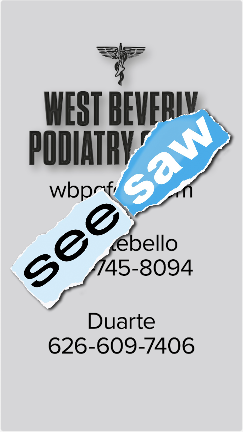 West Beverly Podiatry Group SeeSaw